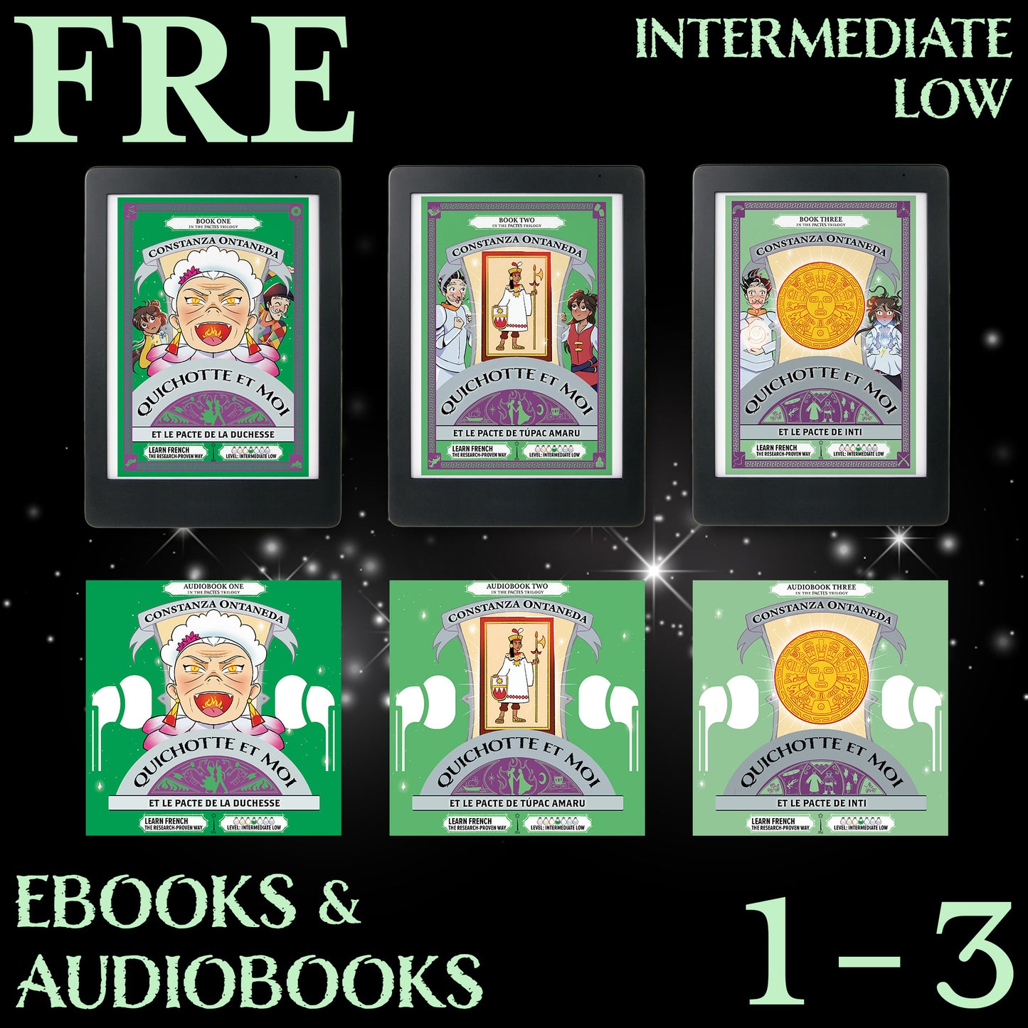French Intermediate Low Ebooks & Audiobooks Package