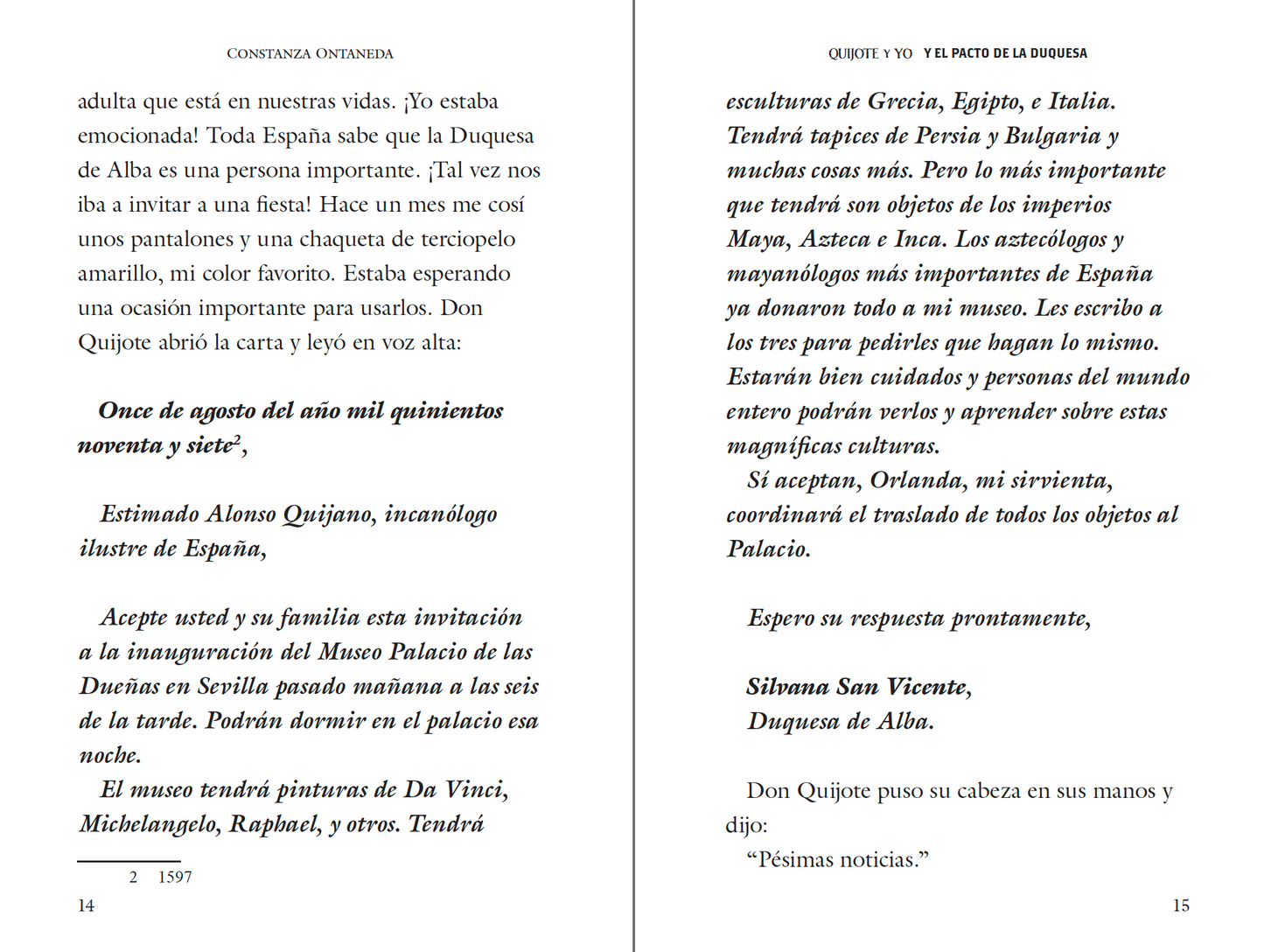 Hardcover: Quijote y Yo: Y El Pacto de la Duquesa, Book One in the Intermediate Low "Pactos" Trilogy