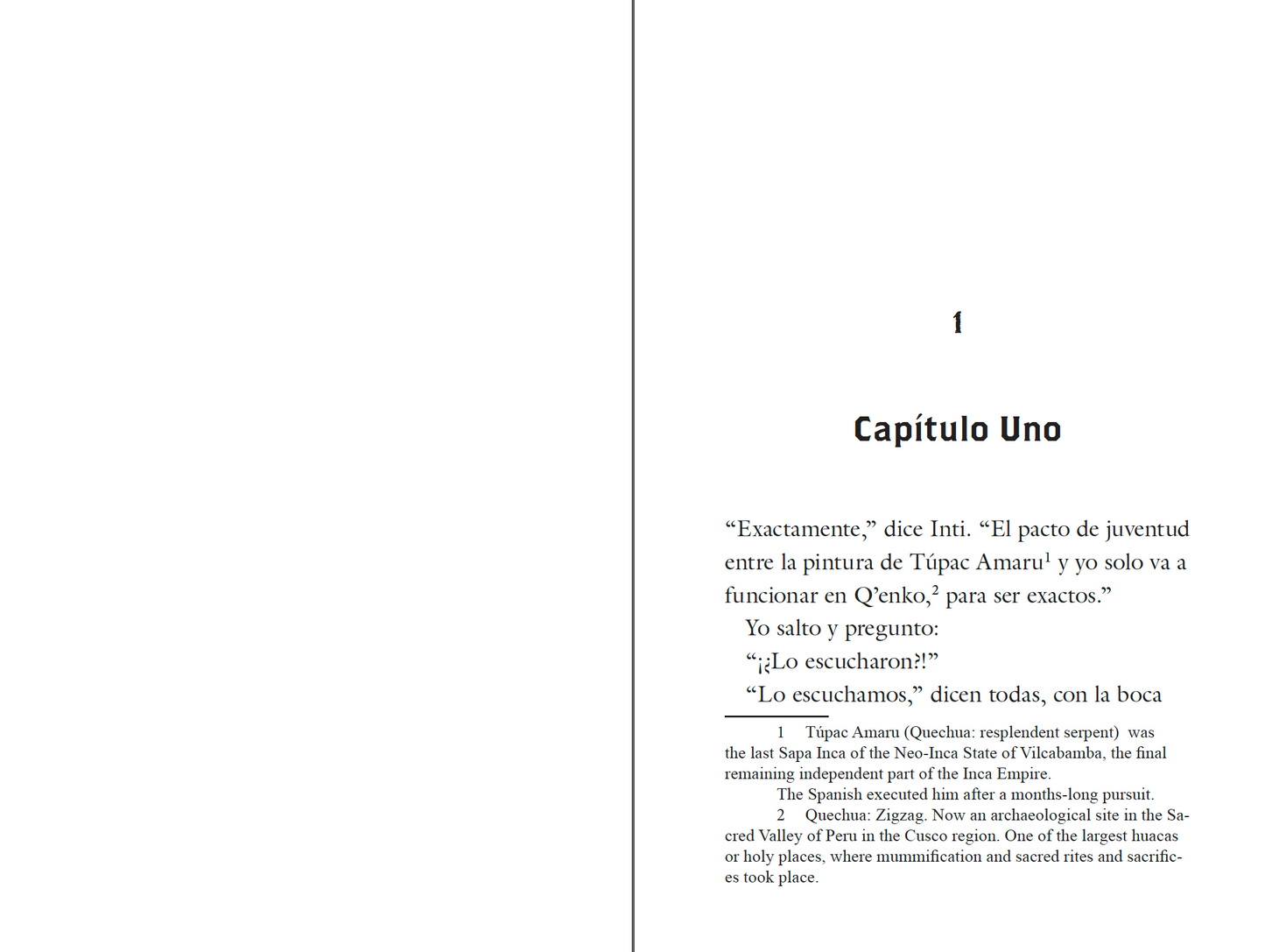 Hardcover: Quijote y Yo: Y El Pacto de Túpac Amaru, Book Two in the Intermediate Low "Pactos" Trilogy