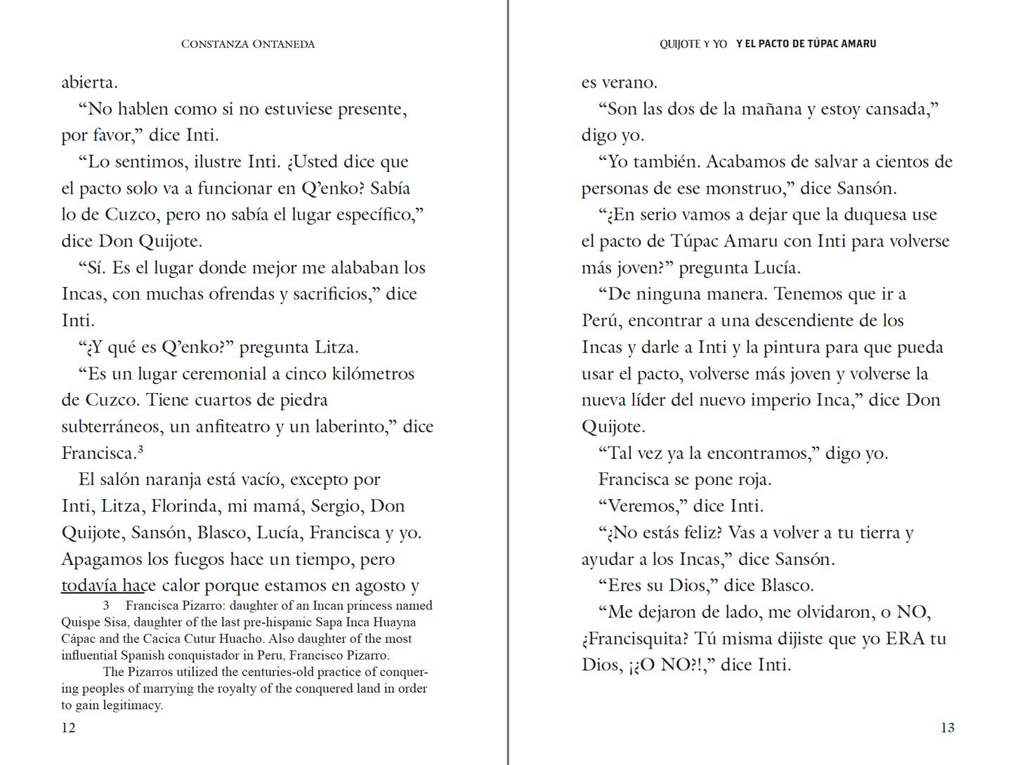 Paperback: Quijote y Yo: Y El Pacto de Túpac Amaru, Book Two in the Intermediate Low "Pactos" Trilogy