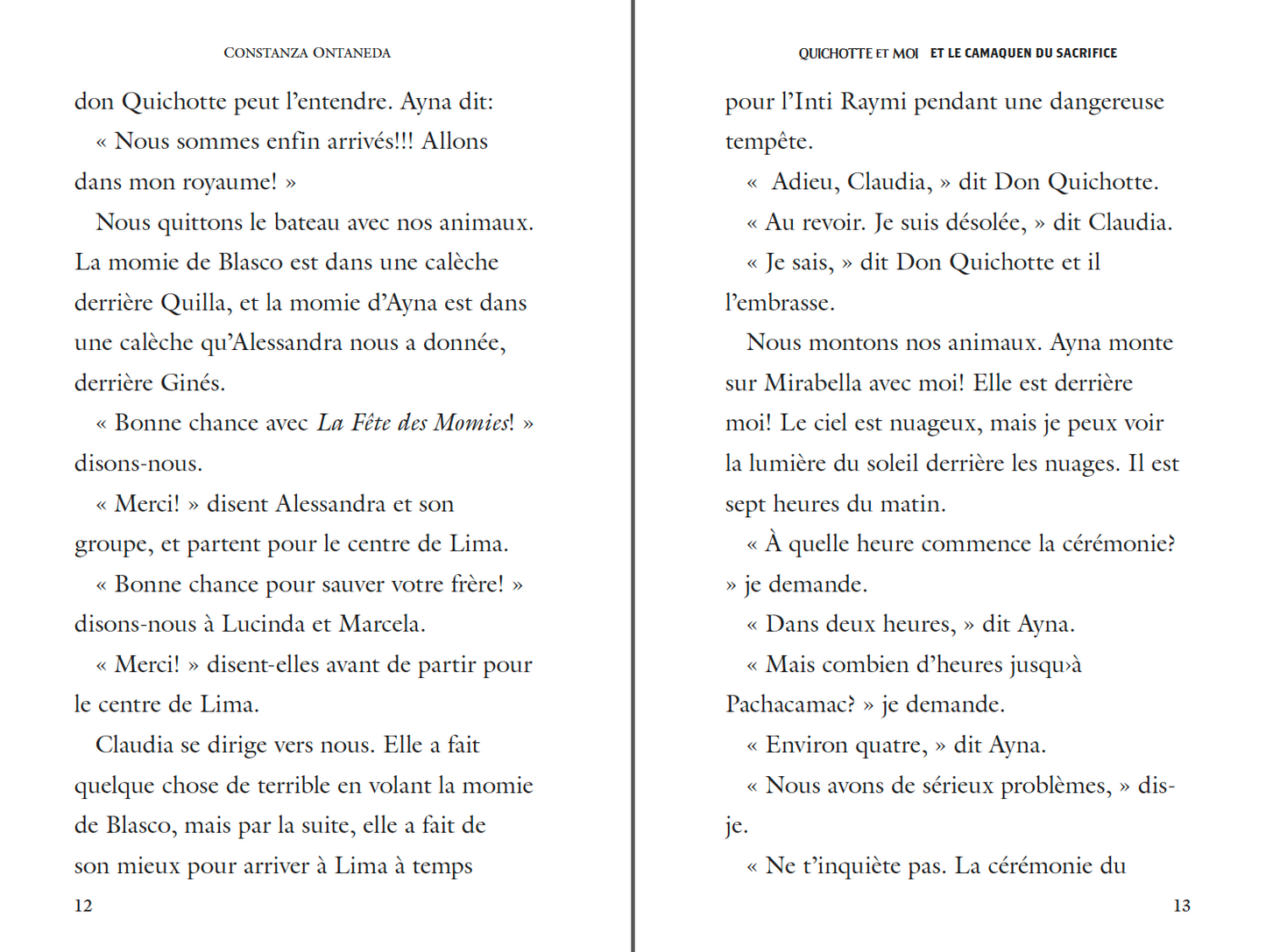 Paperback: Quichotte et Moi: Et Le Camaquen du Sacrifice, Book Three in the Novice High "Camaquen" Trilogy