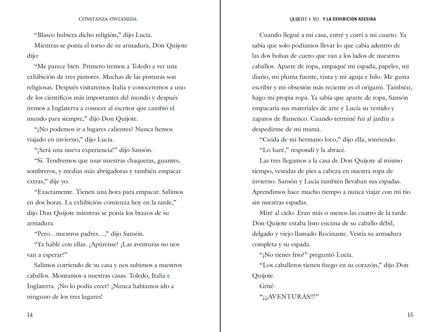 Paperback: Quijote y Yo: Y La Exhibición Asesina, Book One in the Intermediate Mid "Asesinas" Trilogy