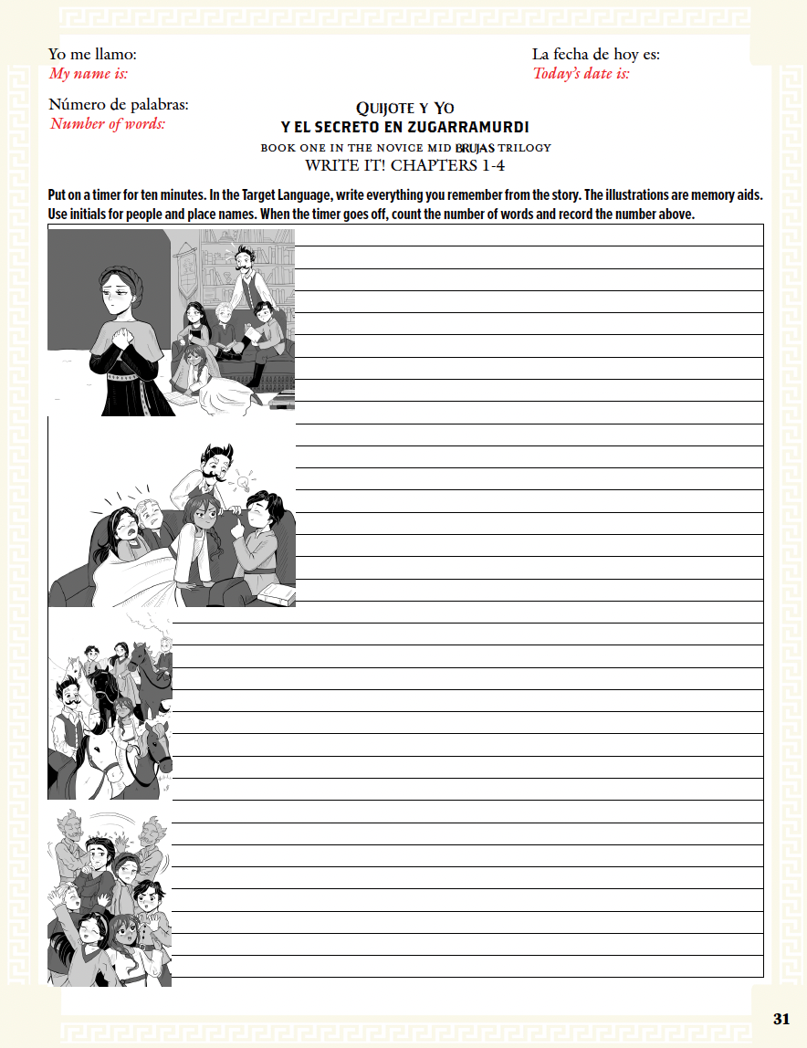 Communication Guide: Quijote y Yo: Y El Secreto en Zugarramurdi, Book One in the Novice Mid "Brujas" Trilogy