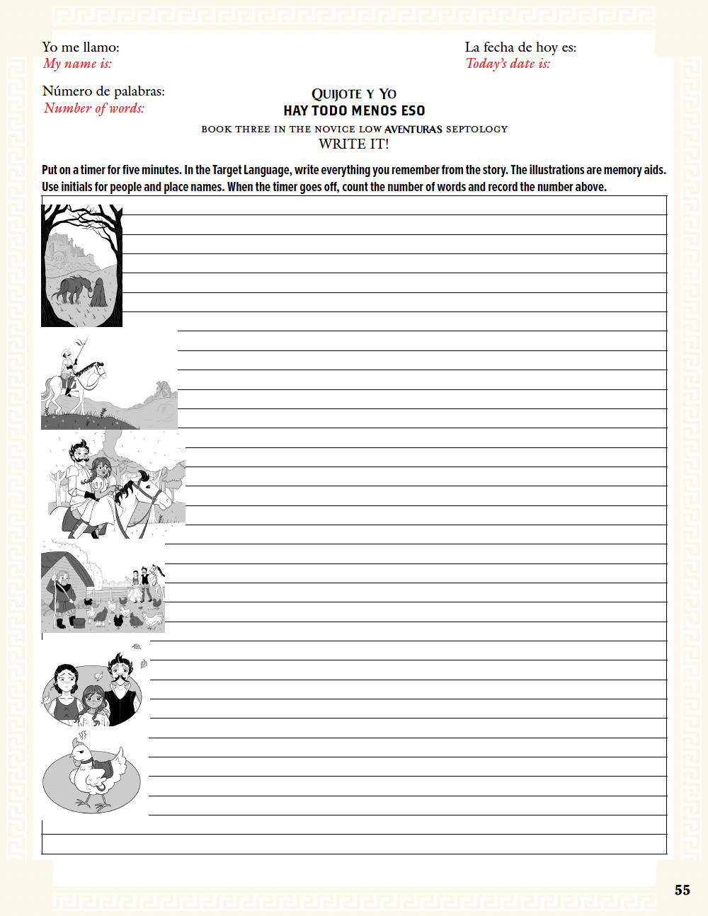 Communication Guide: Quijote y Yo: Hay Todo Menos Eso, Book Three in the Novice Low "Aventuras" Septology