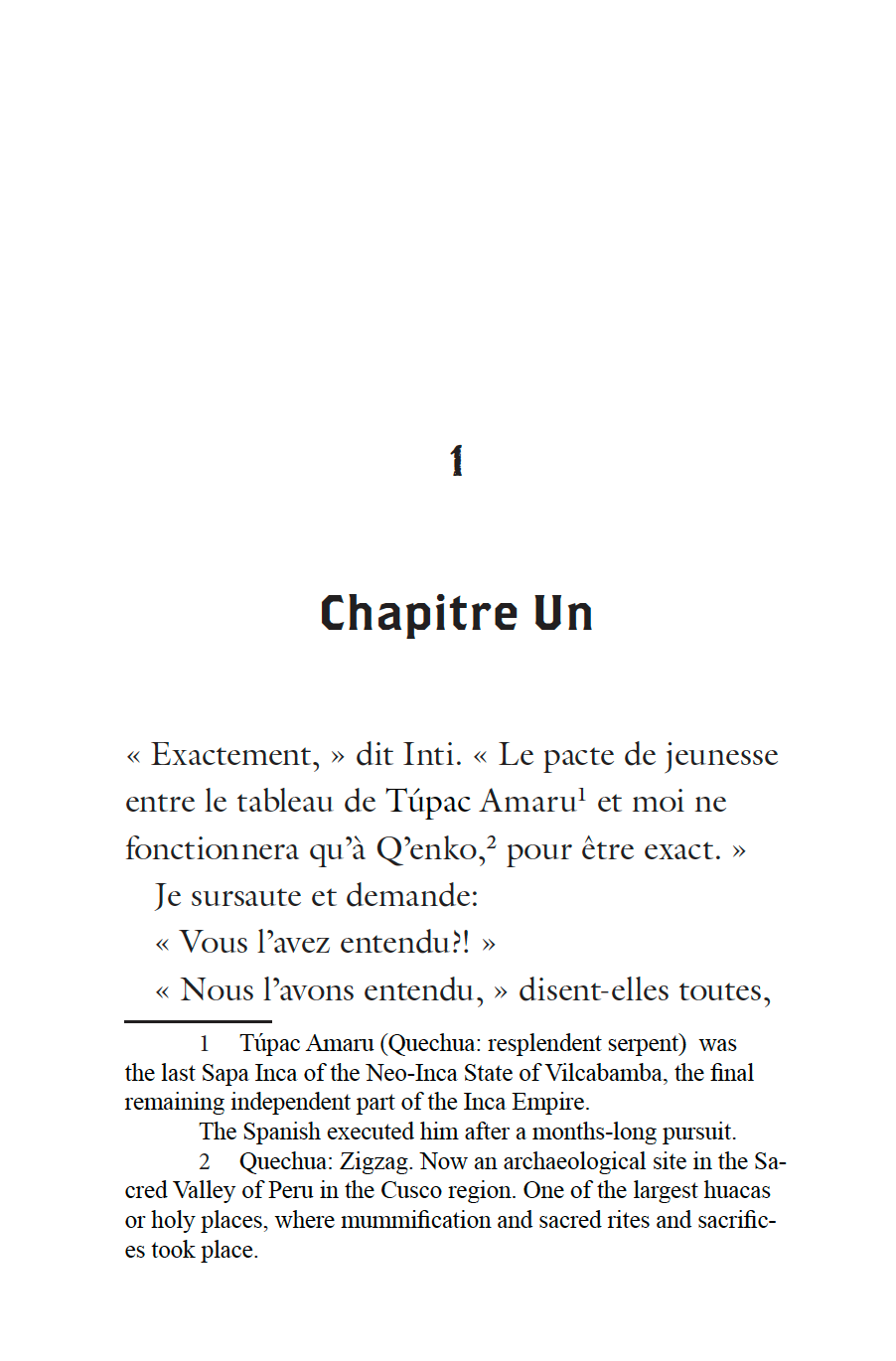 Hardcover: Quichotte et Moi: Et le Pacte de Túpac Amaru, Book Two in the Intermediate Low "Pactes" Trilogy