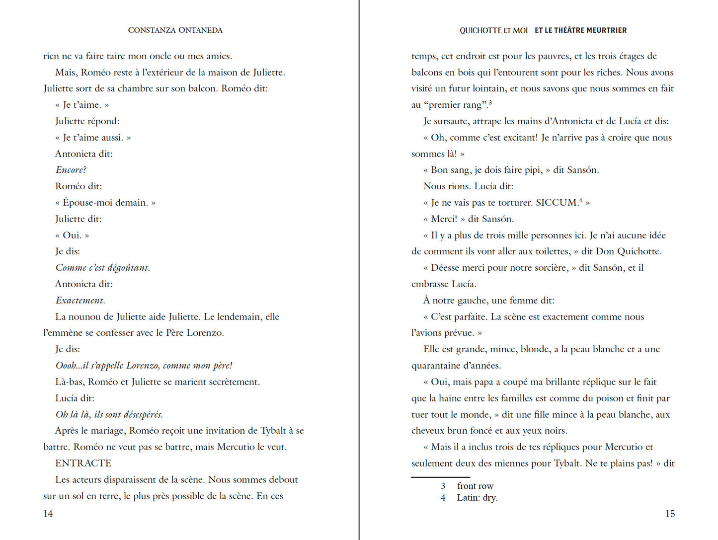 Ebook: Quichotte et Moi: Et Le Théâtre Meurtrier, Book Three in the Intermediate Mid "Meurtrières" Trilogy