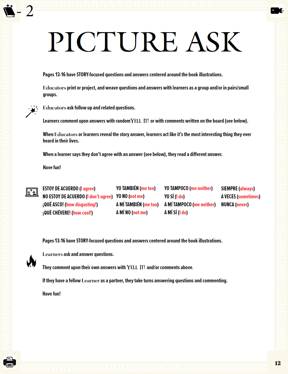 Communication Guide: Quijote y Yo: Y La Leyenda del Akelarre, Book Two in the Novice Mid "Brujas" Trilogy