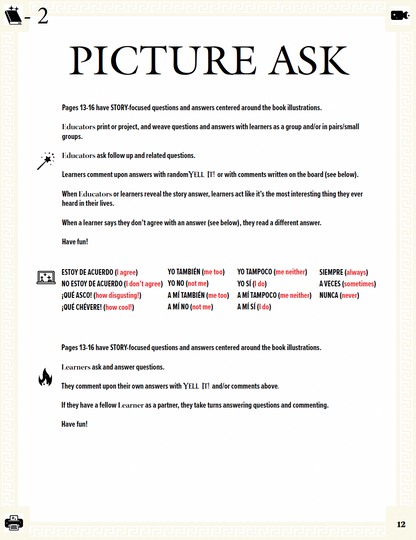 Communication Guide: Quijote y Yo: Y La Leyenda del Akelarre, Book Two in the Novice Mid "Brujas" Trilogy