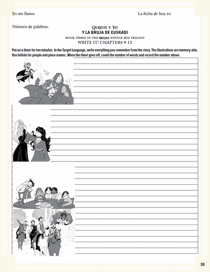 Communication Guide: Quijote y Yo: Y La Bruja de Euskadi, Book Three in the Novice Mid "Brujas" Trilogy