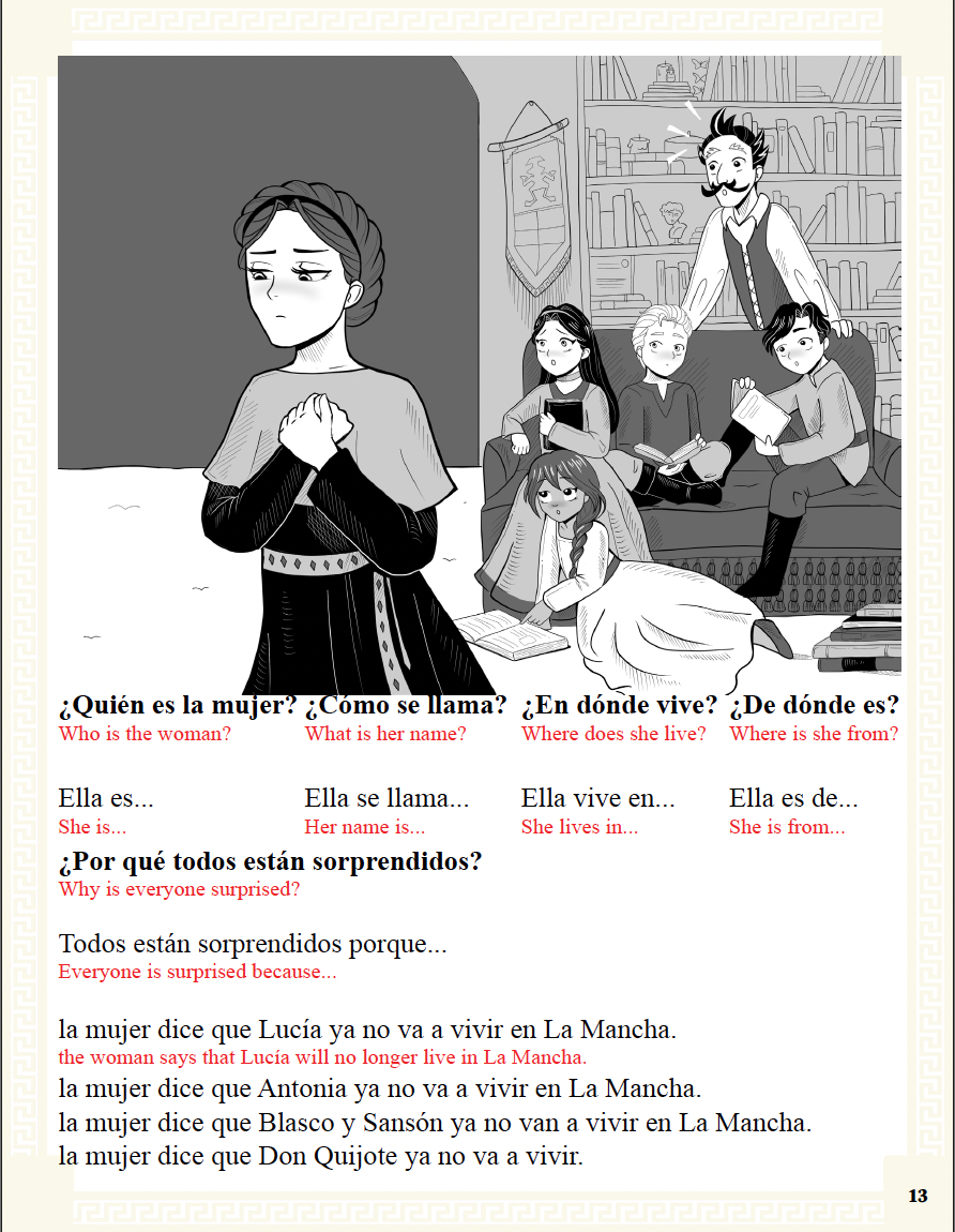Communication Guide: Quijote y Yo: Y El Secreto en Zugarramurdi, Book One in the Novice Mid "Brujas" Trilogy