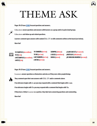 Communication Guide: Quijote y Yo: Estamos Tristes, Book Two in the Novice Low "Aventuras" Septology