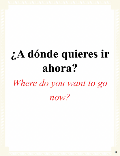 Communication Guide: Quijote y Yo: Vamos a Broadway, Book Five in the Novice Low "Aventuras" Septology