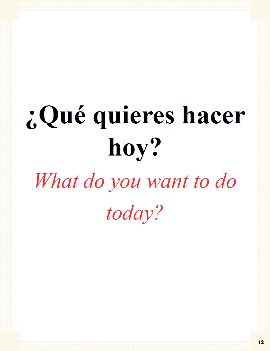 Communication Guide: Quijote y Yo: Queremos Muchas Cosas, Book Seven in the Novice Low "Aventuras" Septology