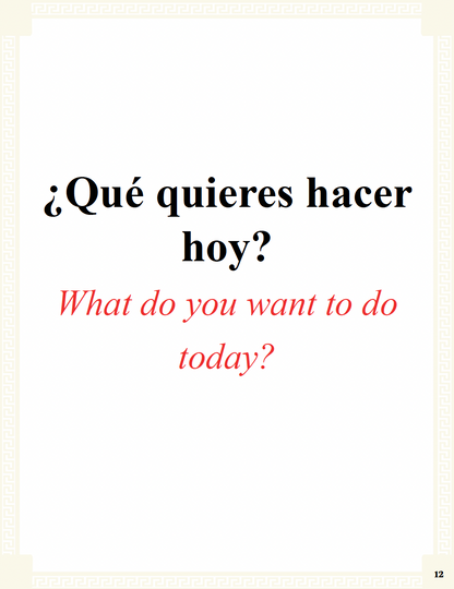 Communication Guide: Quijote y Yo: Queremos Muchas Cosas, Book Seven in the Novice Low "Aventuras" Septology