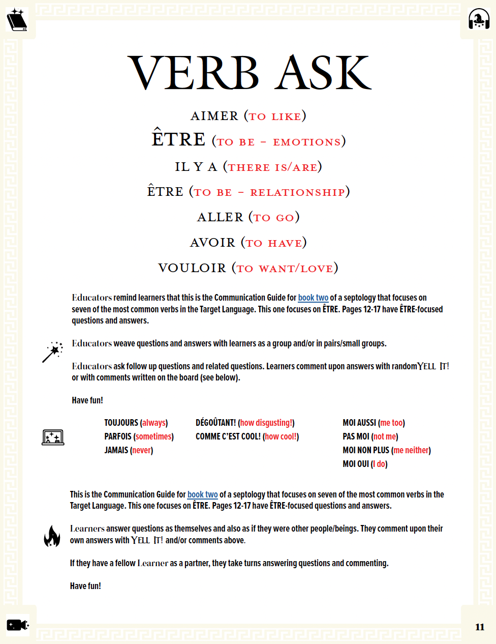 Communication Guide: Quichotte et Moi: Sommes Tristes, Book Two in the Novice Low "Aventures" Septology