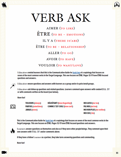 Communication Guide: Quichotte et Moi: Sommes Tristes, Book Two in the Novice Low "Aventures" Septology