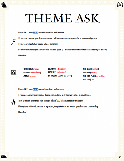 Communication Guide: Quichotte et Moi: Sommes Amis, Book Four in the Novice Low "Aventures" Septology