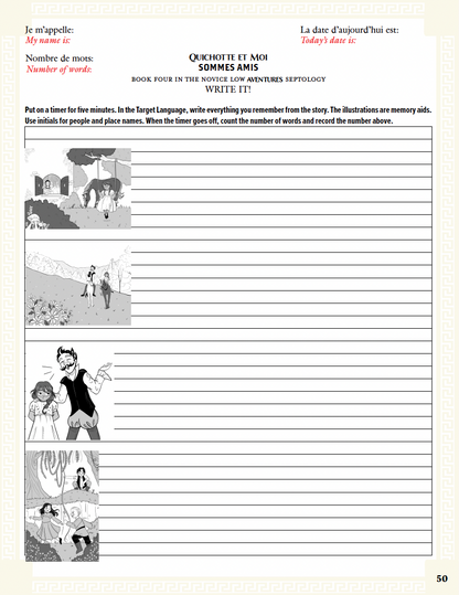Communication Guide: Quichotte et Moi: Sommes Amis, Book Four in the Novice Low "Aventures" Septology