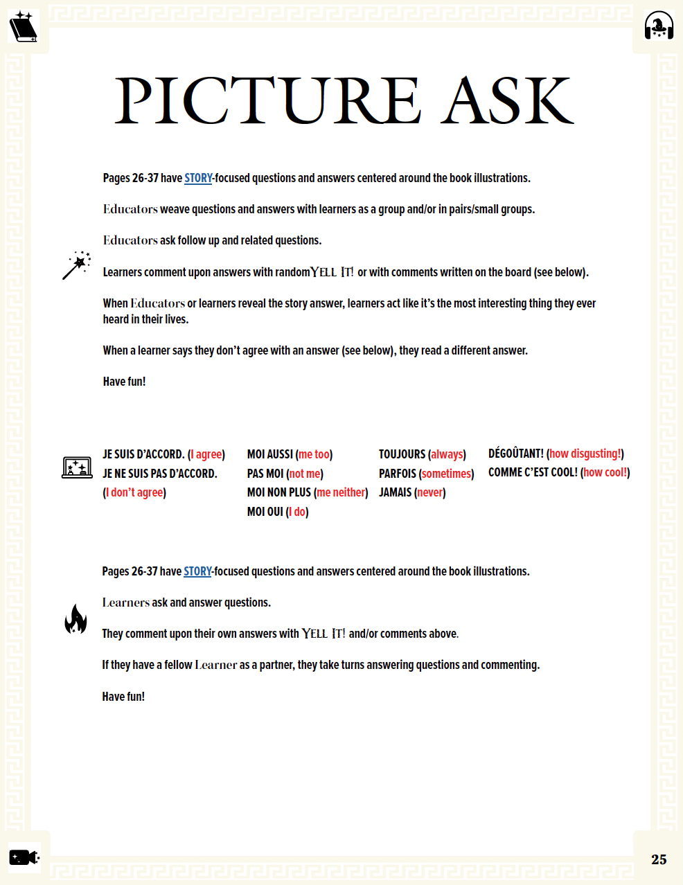 Communication Guide: Quichotte et Moi: Allons à Broadway, Book Five in the Novice Low "Aventures" Septology