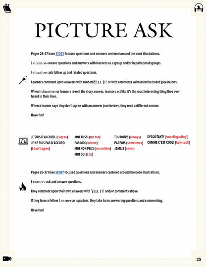 Communication Guide: Quichotte et Moi: Allons à Broadway, Book Five in the Novice Low "Aventures" Septology