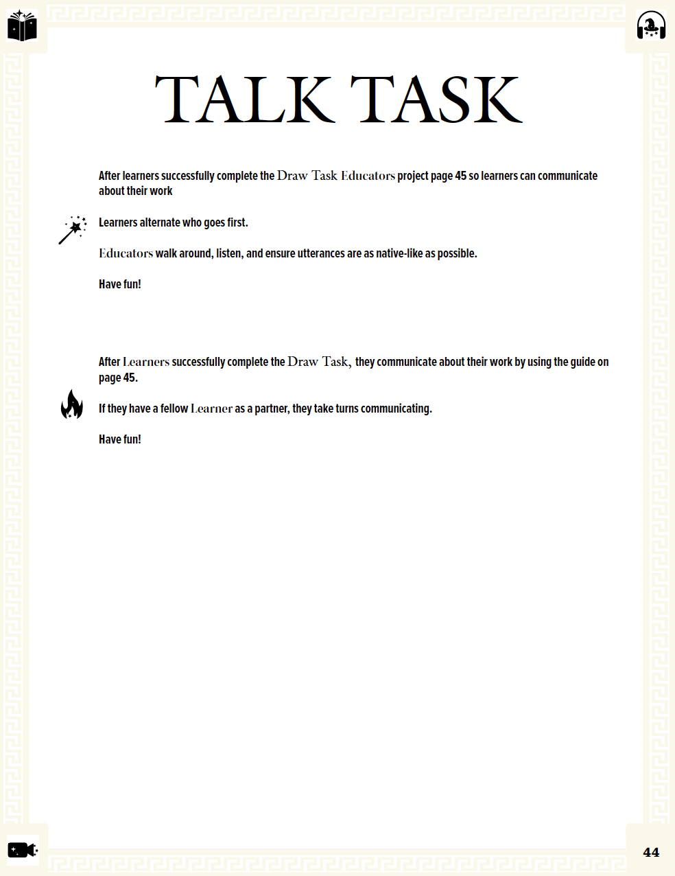 Communication Guide: Quichotte et Moi: Allons à Broadway, Book Five in the Novice Low "Aventures" Septology