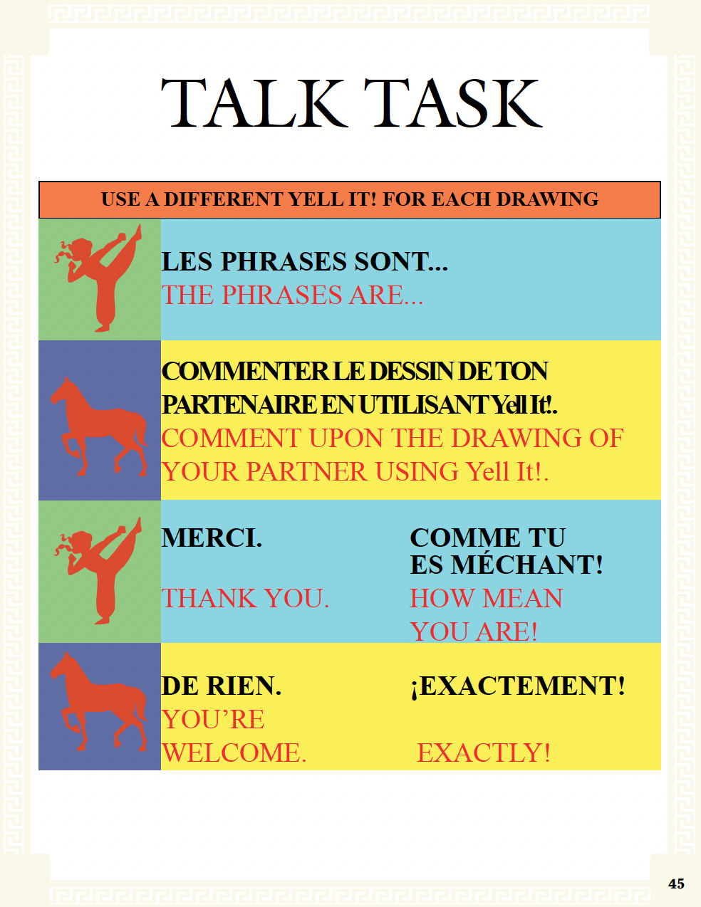 Communication Guide: Quichotte et Moi: Allons à Broadway, Book Five in the Novice Low "Aventures" Septology