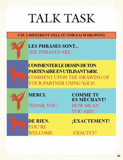 Communication Guide: Quichotte et Moi: Allons à Broadway, Book Five in the Novice Low "Aventures" Septology