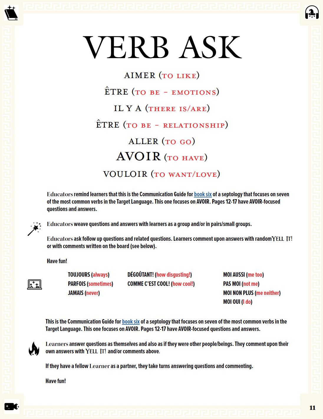 Communication Guide: Quichotte et Moi: Avons Beaucoup de Problèmes, Book Six in the Novice Low "Aventures" Septology
