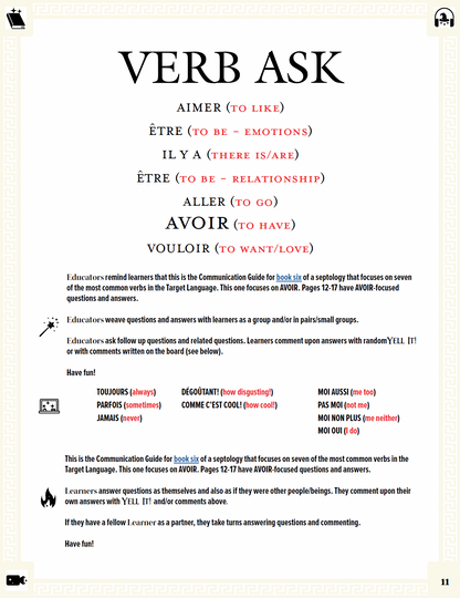 Communication Guide: Quichotte et Moi: Avons Beaucoup de Problèmes, Book Six in the Novice Low "Aventures" Septology