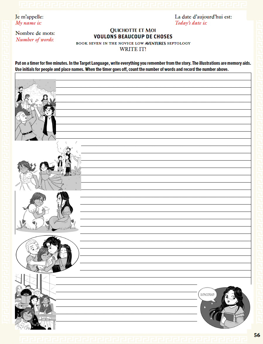 Communication Guide: Quichotte et Moi: Voulons Beaucoup de Choses, Book Seven in the Novice Low "Aventures" Septology