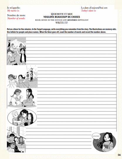 Communication Guide: Quichotte et Moi: Voulons Beaucoup de Choses, Book Seven in the Novice Low "Aventures" Septology